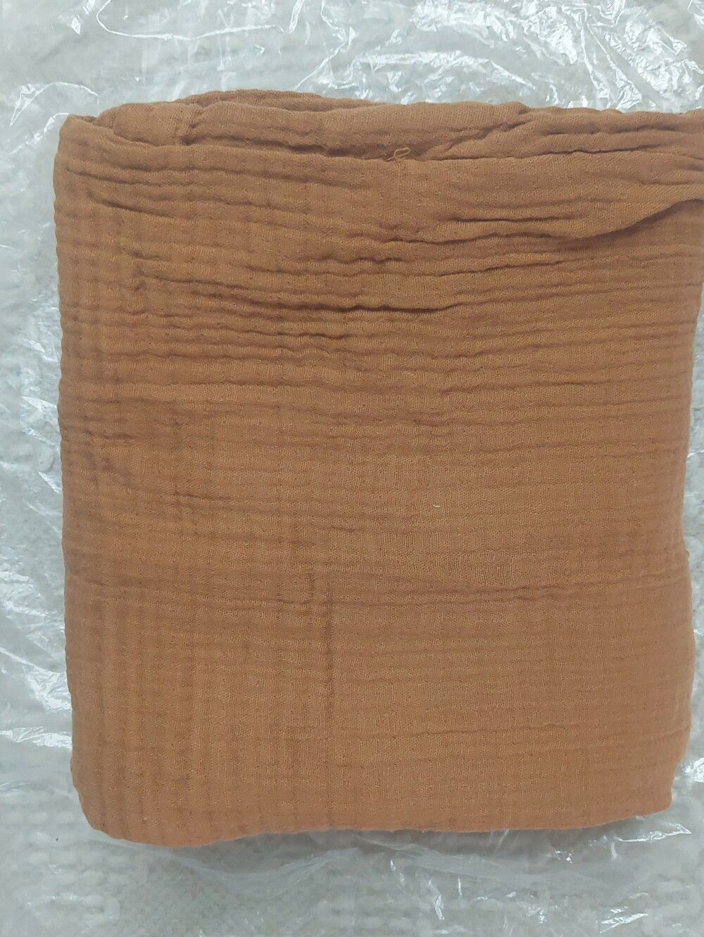 Quince Organic Cotton Set Of 2 Terracotta Airy Gauze Shams! King (W1) - Picture 4 of 10